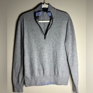 Greyson Men's 1/4 Zip Cashmere/Wool Blend size Large